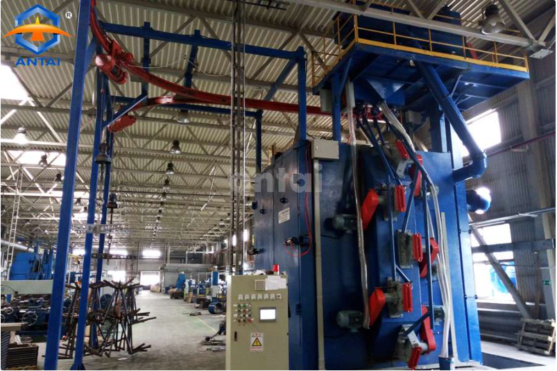 Q3750 Doube hook shot blasting machine